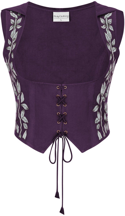 Tauriel Top Limited Edition Mystic Purple Silver Embroidery