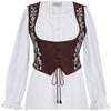 Tauriel Top Limited Edition Rich Rosewood Silver Embroidery