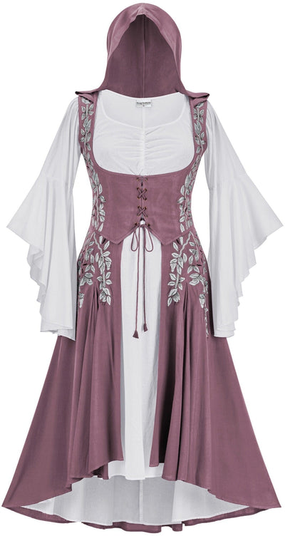 Tauriel Maxi Set Limited Edition Dusty Rose Silver Embroidery