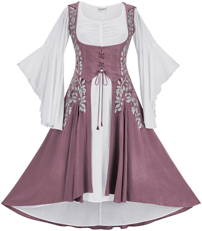 Tauriel Maxi Set Limited Edition Dusty Rose Silver Embroidery