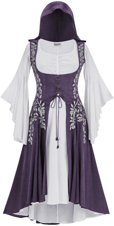 Tauriel Maxi Set Limited Edition Midnight Lavender Silver Embroidery