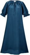 Brigid Maxi Chemise Linen Limited Edition Blues